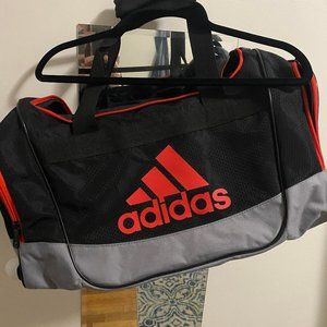 Adidas Black, Gray, and Red Duffel Bag, Great Condition Men's Travel Bag